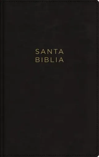 NBLA, Santa Biblia, Ultrafina, Letra grande, Leathersoft, Negro, Palabras de Jesús en rojo, con cierre