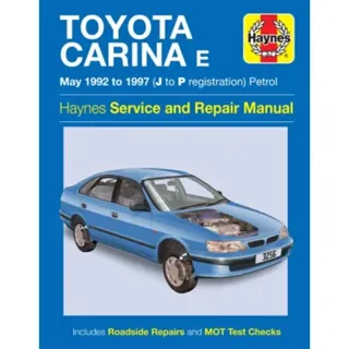 Toyota Carina E Petrol (May 92 - 97) Haynes Repair Manual
