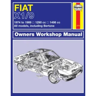 Fiat X1/9 (74 - 89) Haynes Repair Manual