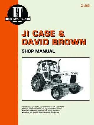 JI Case & David Brown Gasoline & Diesel Model 770-4600 Tractor Service Repair Manual