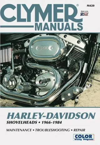 Harley-Davidson Shovelhead Motorcycle (1966-1984) Clymer Repair Manual