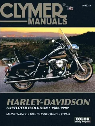 Harley-Davidson Road King, Electra, Tour Glide, Low Rider Motorcycle (1984-1998) Clymer Repair Manual