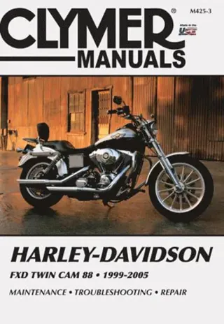 Harley-Davidson FXD Twin Cam Motorcycle (1999-2005) Service Repair Manual