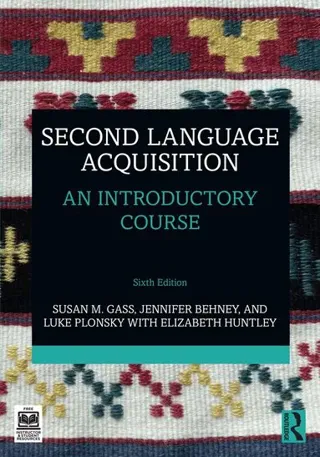 Second Language Acquisition