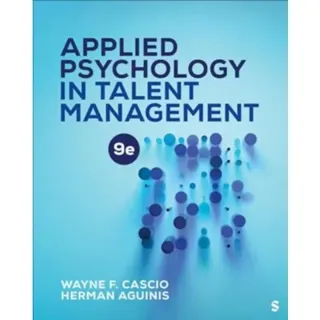 Applied Psychology in Talent Management