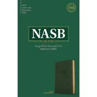 NASB Large Print Personal Size Reference Bible, Olive