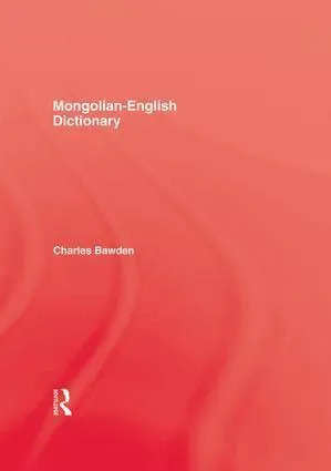 Mongolian English Dictionary