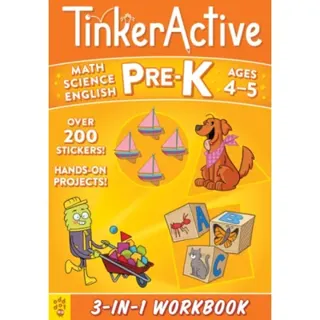 TinkerActive Pre-K 3-in-1 Workbook