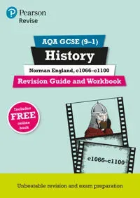 Pearson REVISE AQA GCSE History Norman England, c1066-c1100 Revision Guide and Workbook incl. online revision and quizzes - for 2025 and 2026 exams