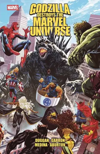 Godzilla Destroys the Marvel Universe