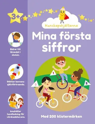 Mina första siffror : pysselbok med klistermärken