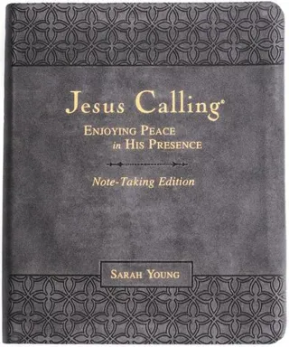 Jesus Calling Note-Taking Edition, Leathersoft, Black, with Full Scriptures