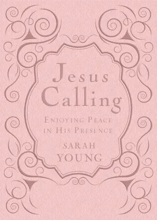 Jesus Calling, Pink Leathersoft, with Scripture References