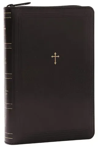 NKJV Compact Paragraph-Style Bible w/ 43,000 Cross References, Black Leathersoft Zipper Closure, Red Letter, Comfort Print: Holy Bible, New King James