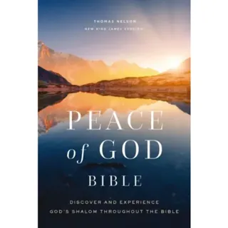 Peace of God Bible: Discover and Experience God's Shalom Throughout the Bible (NKJV, Softcover, Red Letter, Comfort Print)