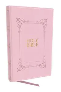 KJV Holy Bible: Large Print with 53,000 Center-Column Cross References, Pink Leathersoft, Red Letter, Comfort Print: King James Version