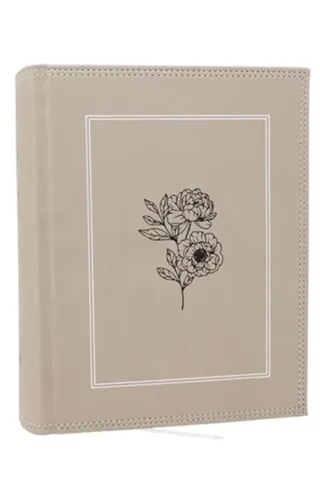 NKJV, Journal the Word Bible: Reflect, Journal or Create Art Next to Your Favorite Verses (Stone Leathersoft over board, Red Letter, Comfort Print)