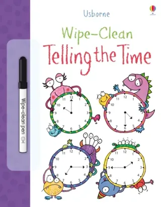 Wipe clean telling the time