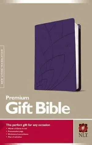 NLT Premium Gift Bible, Purple