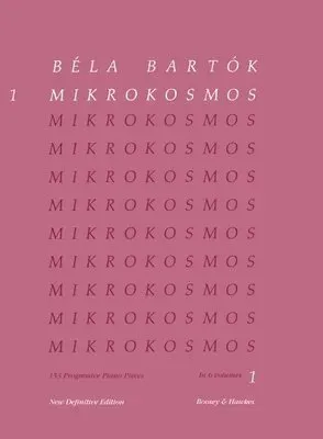 Mikrokosmos Volume 1 (Pink): Piano Solo - Piano Lessons Classic - Pink Piano Book with Music Theory and Exercises - Piano Sheet Music Book in English,