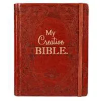 KJV Holy Bible, My Creative Bible, Faux Leather Hardcover - Ribbon Marker, King James Version, Toffee Brown W/Elastic Closure