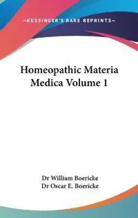 Homeopathic Materia Medica