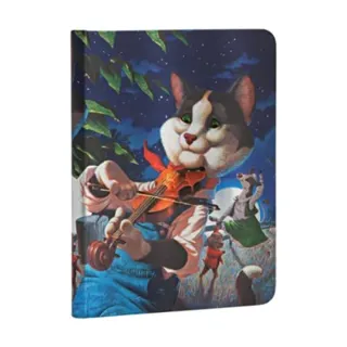 Cat and the Fiddle Midi Lined Hardcover Journal, 176pg, 85GSM by Paperblanks (Merrymakers)