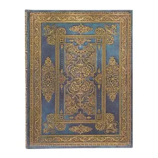 Blue Luxe (Luxe Design) Ultra Lined Hardback Journal (Elastic Band Closure)