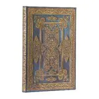 Blue Luxe (Luxe Design) Midi Lined Hardback Journal (Elastic Band Closure)