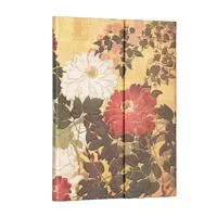 Natsu (Rinpa Florals) Ultra Unlined Hardback Journal (Wrap Closure)