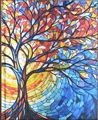 Stained Glass Tree of Life Journal (Diary, Notebook)