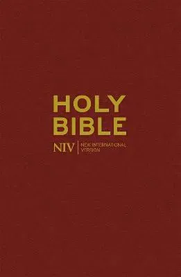 NIV Popular Burgundy Hardback Bible