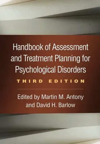 Handbook of Assessment and Treatment Planning for Psychological Disorders, Third Edition