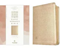 NLT Every Woman's Bible (Leatherlike, Soft Gold, Red Letter, Filament Enabled)