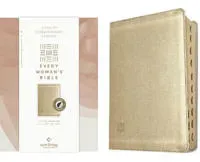 NLT Every Woman's Bible (Leatherlike, Soft Gold, Indexed, Red Letter, Filament Enabled)