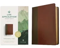 NLT Life Application Study Bible, Third Edition, Mahaogany