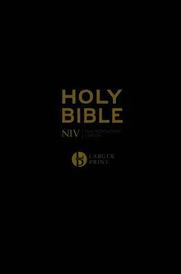 NIV Larger Print Black Leather Bible