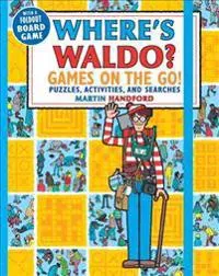 Where's Waldo? Games on the Go!: Puzzles, Activities, and Searches (a Compact, Travel-Size Hidden Object Activity Book with Mazes, Memory Games, Spot-