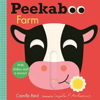 Peekaboo: Farm: (An Interactive Board Book for Babies & Toddlers with Mirror & Sliders to Push, Pull, or Turn. Cute Artwork Includes Corn, ...