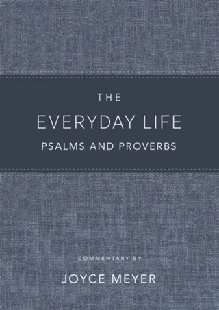 The Everyday Life Psalms and Proverbs, Platinum
