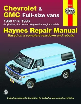 Chevrolet & GMC full-size petrol vans (1968-1996) Haynes Repair Manual (USA)