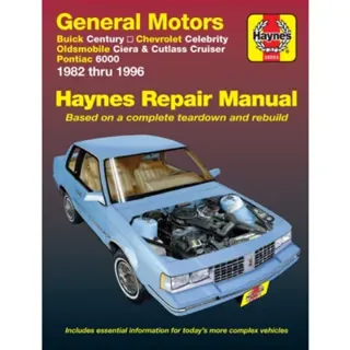 GM; Buick Century, Chevrolet Celebrity, Oldsmobile Ciera, Cutlass CRuiser & Pontiac 6000 (82 -95)