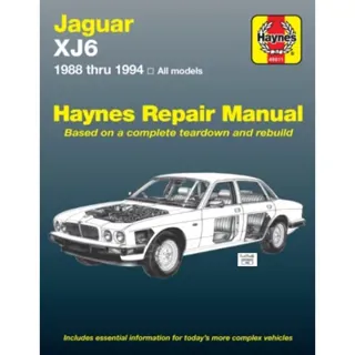 Jaguar XJ6, Vanden Plas & Sovereign (1988-1994) Haynes Repair Manual (USA)