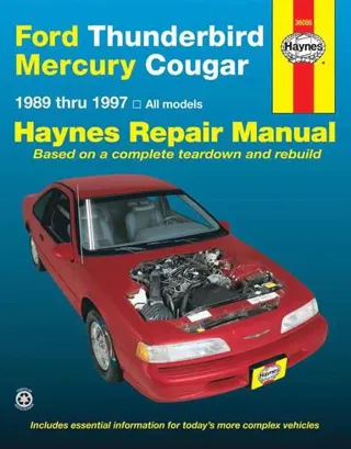 Ford Thunderbird & Mercury Cougar (1989-1997) Haynes Repair Manual (USA)