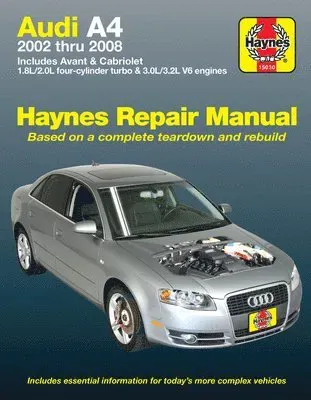 Audi A4 Sedan, Avant, & Cabriolet (2002-2008) Haynes Repair Manual (USA)