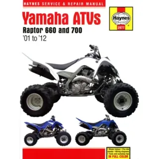 Yamaha Raptor 660 & 700 ATVs (01 - 12) Haynes Repair Manual