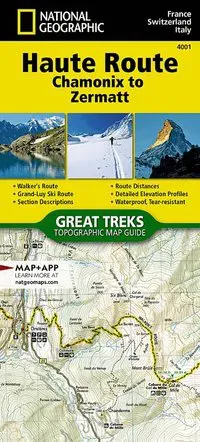 Haute Route Map (Chamonix to Zermatt)