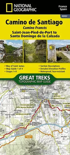 Camino de Santiago -Camino Frances 1 of 4 Map