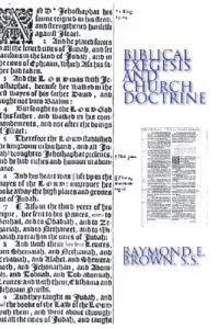 Biblical Exegesis and Church Doctrine