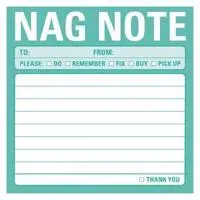 Knock Knock Nag Note Sticky Notes